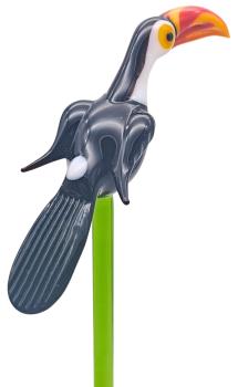 Pflanzenstecker, Tukan mit geschl. Flügeln